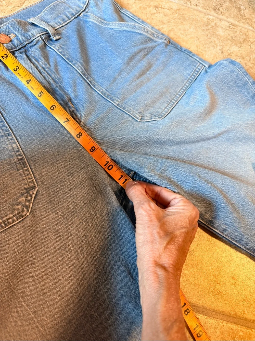 J. Crew Light Blue High-Rise Wide-Leg Jeans with Front Patch Pockets
